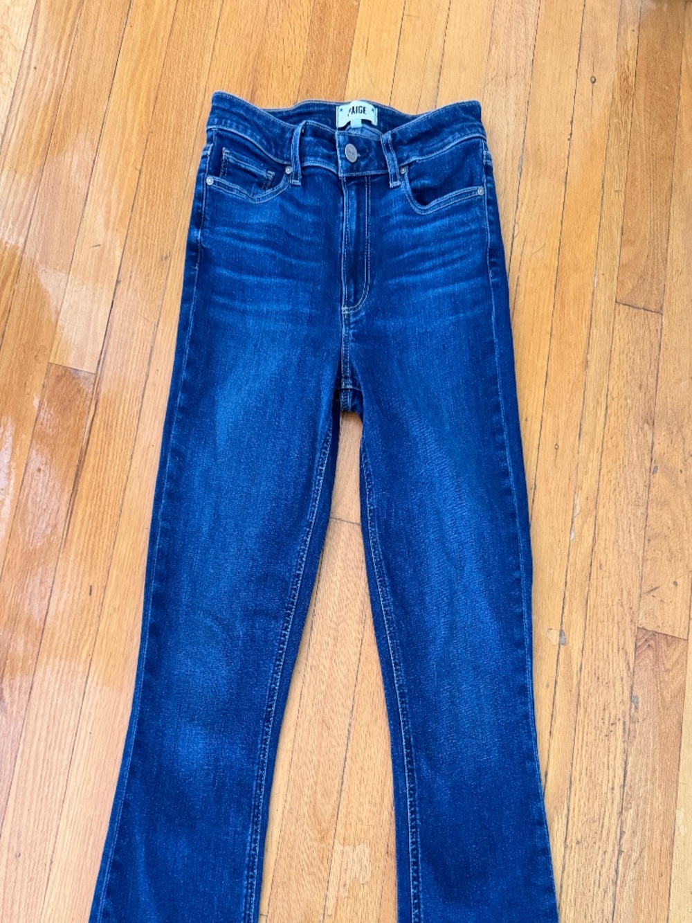 PAIGE Bootcut / Flare Dark Wash Denim Jeans Size 27